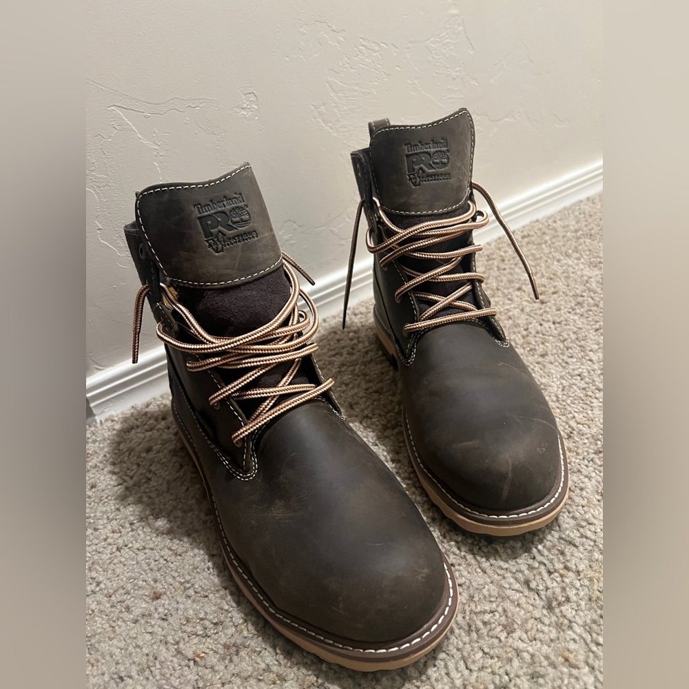 Timberland PRO Dark Brown Leather Boots